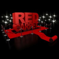 Celebrity red carpet party