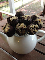 raw cake pops