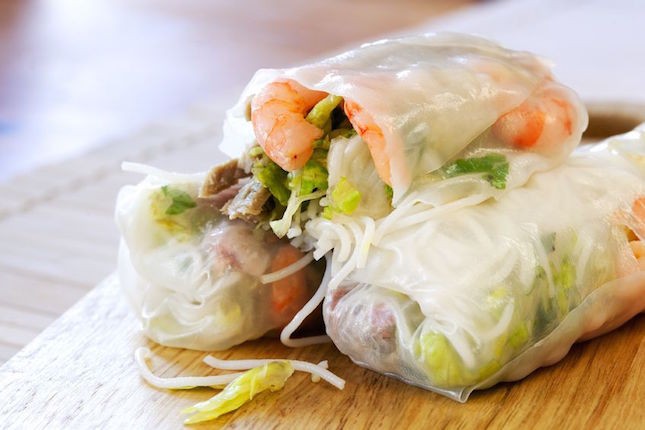 Prawn rice paper rolls prawn rice paper rolls