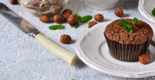 Vegan Chocolate Peanut Butter Muffins Vegan Chocolate Peanut Butter Muffins recipe