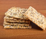 Sunflower, sesame and pesto crackers