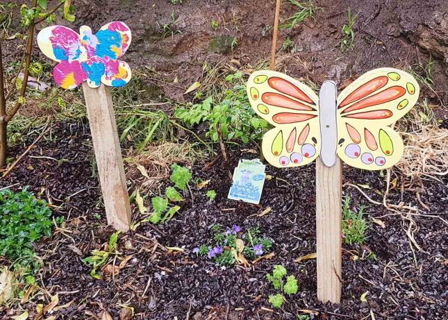 Garden butterfly ornament art project