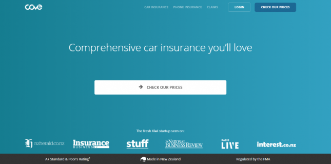 Cove Insurance-homepage