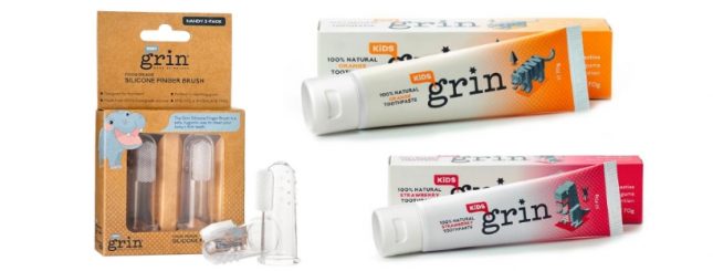 WIN Grin Natural’s NEW Baby Finger Brush pack