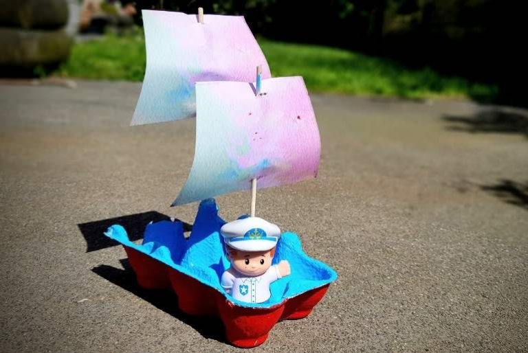Egg Carton – Boat Craft Egg Carton - Boat Craft