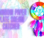 Rainbow Paper Plate Dream Catcher