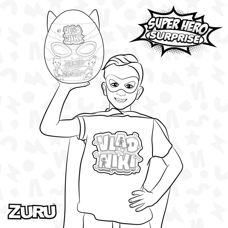 Vlad & Niki Colouring In Page