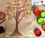 Paint an autumn tree