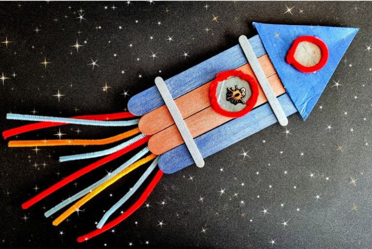 Rocket Ship Craft with Iceblock Sticks Rocket iceblock craft